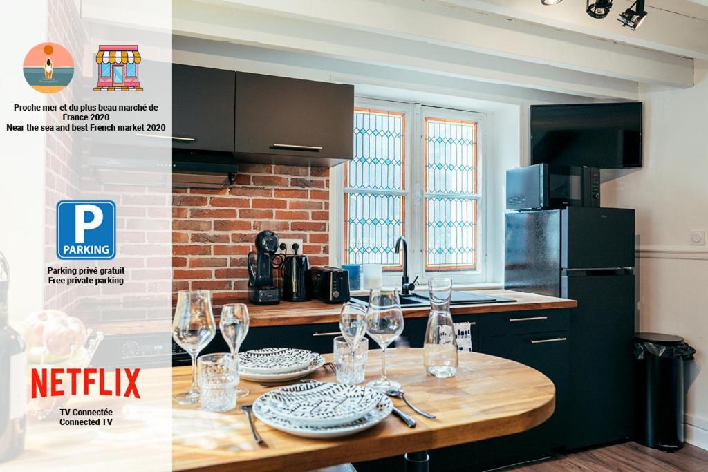 L'Effet Mer - Duplex - Proche Plage - 2 Pers Apartment Диеп Екстериор снимка